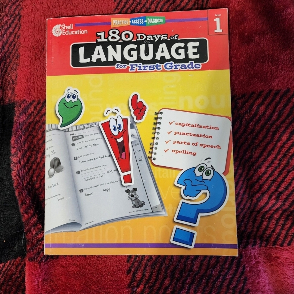 Shell Education 180 Days of Language for First Grade
